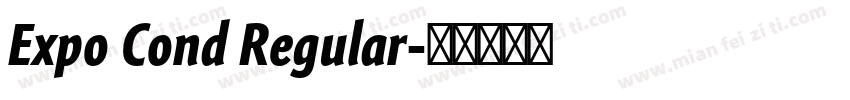 Expo Cond Regular字体转换